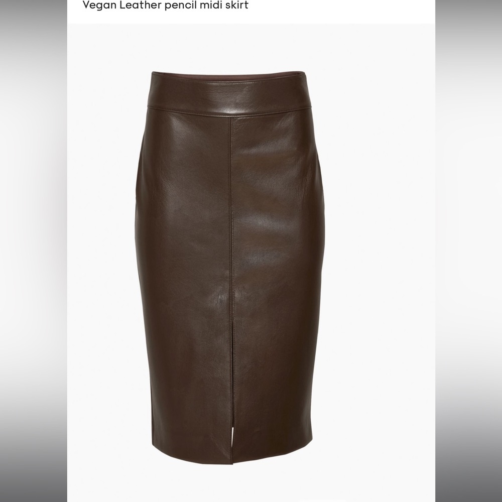Aritzia Babaton Pegu Rich Mocha Brown Skirt 0
